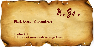 Makkos Zsombor névjegykártya